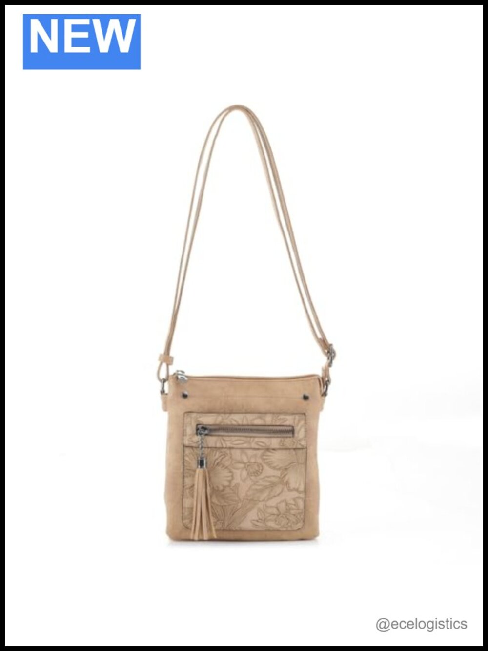 Vegan Leather Crossbody Purse Small Adjustable Strap Women's Handbag